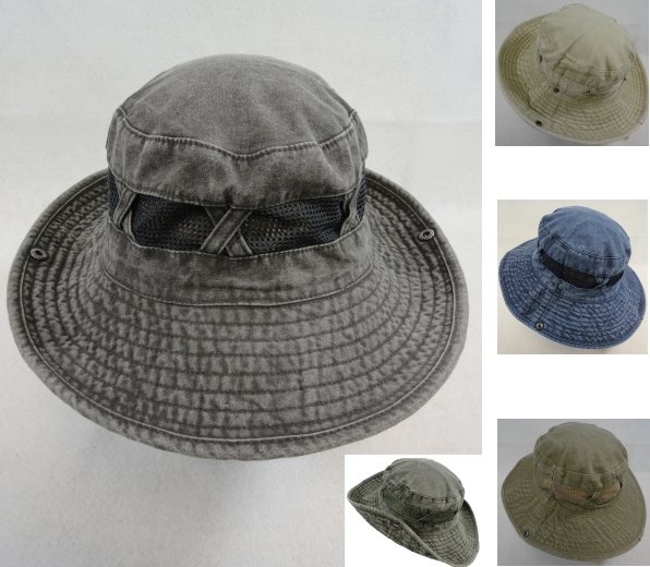 COTTON Washed Floppy Mesh Boonie